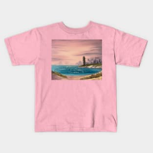 Seascape with a Lighthouse Kids T-Shirt